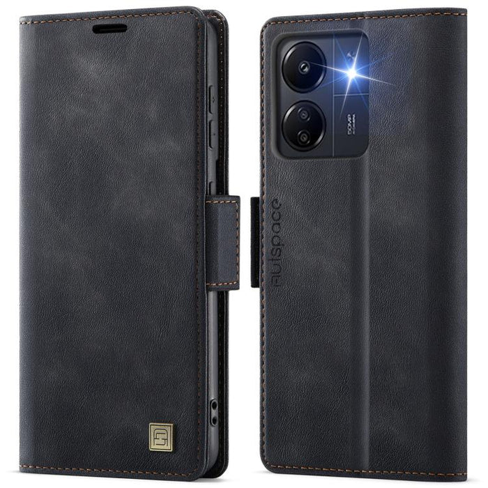 Funda de cuero para teléfono AutSpace A11 con hebilla lateral MagSafe magnética RFID, For Redmi A5 4G 173.3mm, For Redmi Note 14 4G 164.84mm, For Redmi 14C 5G, For Redmi Note 14 Pro 4G, For Redmi Note 14 4G 163.25mm, For Redmi Note 14 Pro 5G           ...