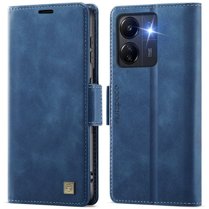 Funda de cuero para teléfono AutSpace A11 con hebilla lateral MagSafe magnética RFID, For Redmi A5 4G 173.3mm, For Redmi Note 14 4G 164.84mm, For Redmi 14C 5G, For Redmi Note 14 Pro 4G, For Redmi Note 14 4G 163.25mm, For Redmi Note 14 Pro 5G           ...
