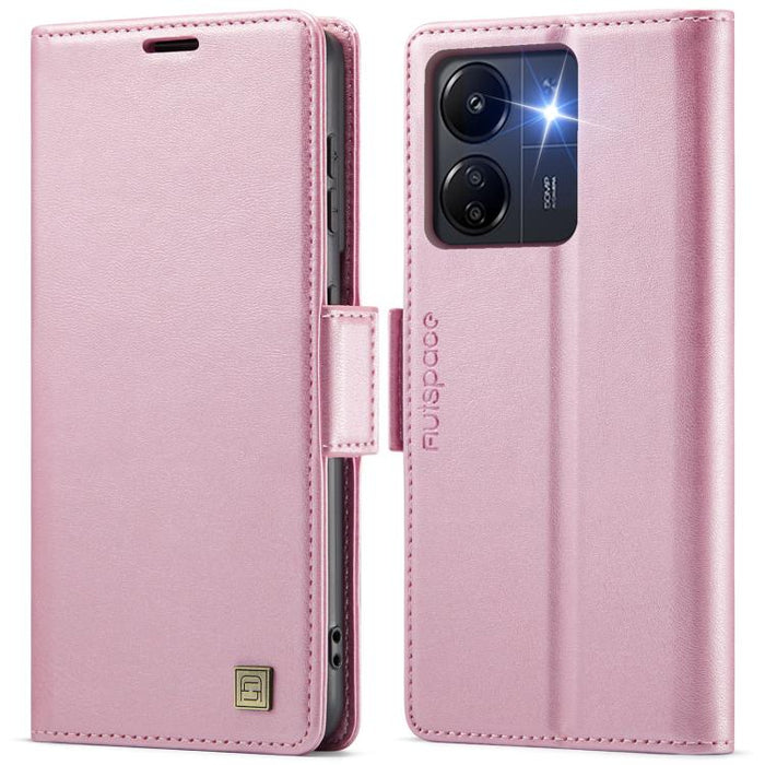 Funda de cuero para teléfono AutSpace A11 con hebilla lateral MagSafe magnética RFID, For Redmi A5 4G 173.3mm, For Redmi Note 14 4G 164.84mm, For Redmi 14C 5G, For Redmi Note 14 Pro 4G, For Redmi Note 14 4G 163.25mm, For Redmi Note 14 Pro 5G           ...