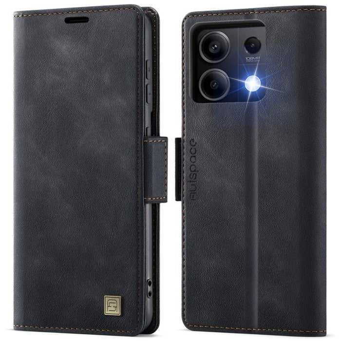 Funda de cuero para teléfono AutSpace A11 con hebilla lateral MagSafe magnética RFID, For Redmi A5 4G 173.3mm, For Redmi Note 14 4G 164.84mm, For Redmi 14C 5G, For Redmi Note 14 Pro 4G, For Redmi Note 14 4G 163.25mm, For Redmi Note 14 Pro 5G           ...