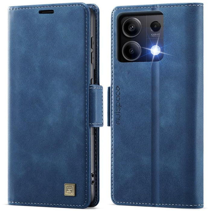 Funda de cuero para teléfono AutSpace A11 con hebilla lateral MagSafe magnética RFID, For Redmi A5 4G 173.3mm, For Redmi Note 14 4G 164.84mm, For Redmi 14C 5G, For Redmi Note 14 Pro 4G, For Redmi Note 14 4G 163.25mm, For Redmi Note 14 Pro 5G           ...