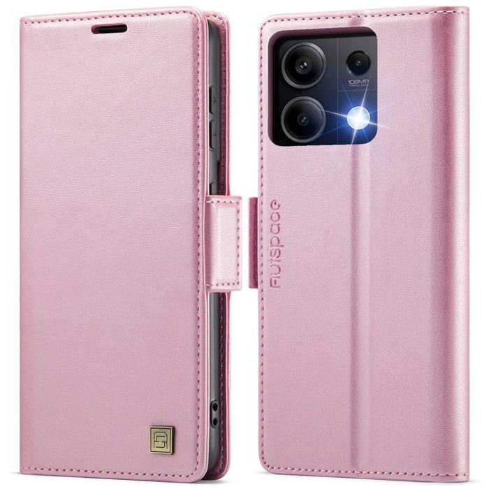 Funda de cuero para teléfono AutSpace A11 con hebilla lateral MagSafe magnética RFID, For Redmi A5 4G 173.3mm, For Redmi Note 14 4G 164.84mm, For Redmi 14C 5G, For Redmi Note 14 Pro 4G, For Redmi Note 14 4G 163.25mm, For Redmi Note 14 Pro 5G           ...