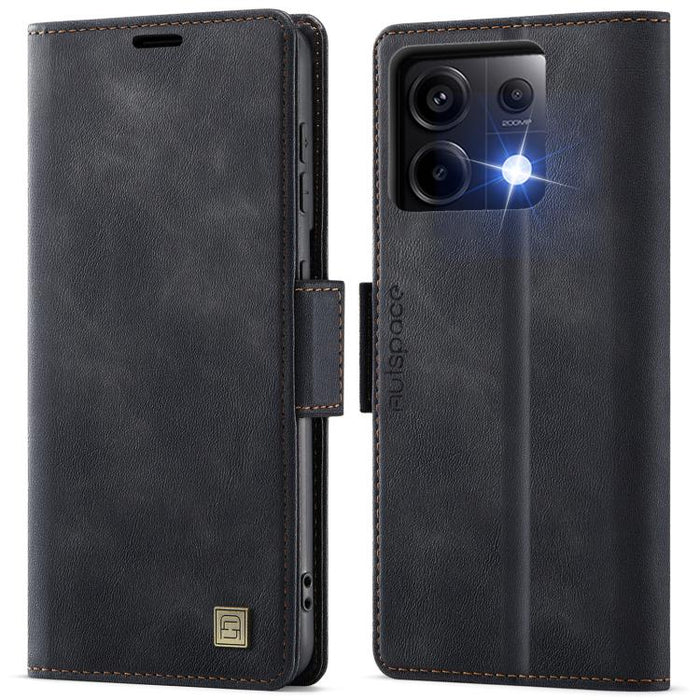 Funda de cuero para teléfono AutSpace A11 con hebilla lateral MagSafe magnética RFID, For Redmi A5 4G 173.3mm, For Redmi Note 14 4G 164.84mm, For Redmi 14C 5G, For Redmi Note 14 Pro 4G, For Redmi Note 14 4G 163.25mm, For Redmi Note 14 Pro 5G           ...