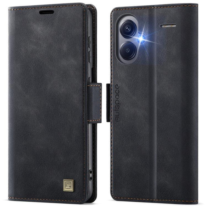 Funda de cuero para teléfono AutSpace A11 con hebilla lateral MagSafe magnética RFID, For Redmi A5 4G 173.3mm, For Redmi Note 14 4G 164.84mm, For Redmi 14C 5G, For Redmi Note 14 Pro 4G, For Redmi Note 14 4G 163.25mm, For Redmi Note 14 Pro 5G           ...
