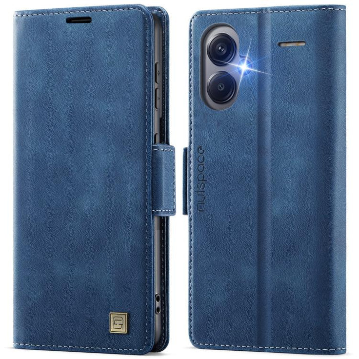Funda de cuero para teléfono AutSpace A11 con hebilla lateral MagSafe magnética RFID, For Redmi A5 4G 173.3mm, For Redmi Note 14 4G 164.84mm, For Redmi 14C 5G, For Redmi Note 14 Pro 4G, For Redmi Note 14 4G 163.25mm, For Redmi Note 14 Pro 5G           ...
