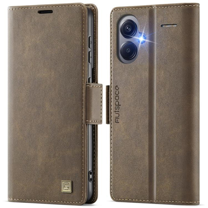 Funda de cuero para teléfono AutSpace A11 con hebilla lateral MagSafe magnética RFID, For Redmi A5 4G 173.3mm, For Redmi Note 14 4G 164.84mm, For Redmi 14C 5G, For Redmi Note 14 Pro 4G, For Redmi Note 14 4G 163.25mm, For Redmi Note 14 Pro 5G           ...
