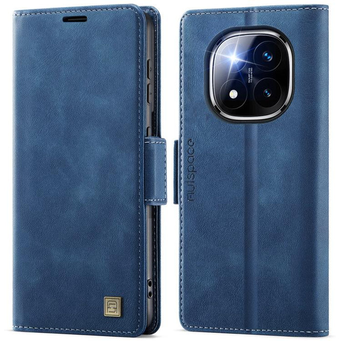Funda de cuero para teléfono AutSpace A11 con hebilla lateral MagSafe magnética RFID, For Redmi A5 4G 173.3mm, For Redmi Note 14 4G 164.84mm, For Redmi 14C 5G, For Redmi Note 14 Pro 4G, For Redmi Note 14 4G 163.25mm, For Redmi Note 14 Pro 5G           ...