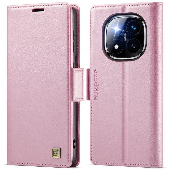 Funda de cuero para teléfono AutSpace A11 con hebilla lateral MagSafe magnética RFID, For Redmi A5 4G 173.3mm, For Redmi Note 14 4G 164.84mm, For Redmi 14C 5G, For Redmi Note 14 Pro 4G, For Redmi Note 14 4G 163.25mm, For Redmi Note 14 Pro 5G           ...