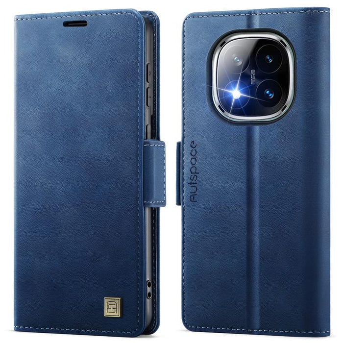 Funda de cuero para teléfono AutSpace A11 con hebilla lateral MagSafe magnética RFID, For Redmi A5 4G 173.3mm, For Redmi Note 14 4G 164.84mm, For Redmi 14C 5G, For Redmi Note 14 Pro 4G, For Redmi Note 14 4G 163.25mm, For Redmi Note 14 Pro 5G           ...