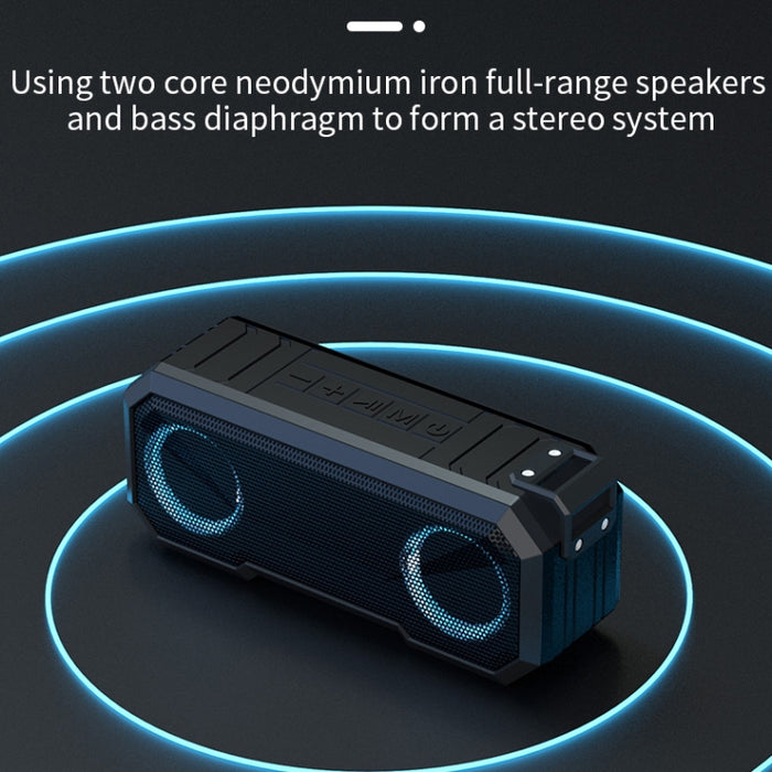 Altavoz Bluetooth inalámbrico X8 Subwoofer de luz de color impermeable IPX7