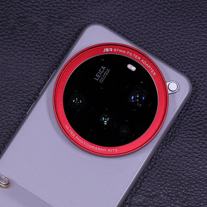 Anillo adaptador de lente de cámara de aluminio JSR para funda de teléfono, For Xiaomi 15 Ultra Gilded Gray