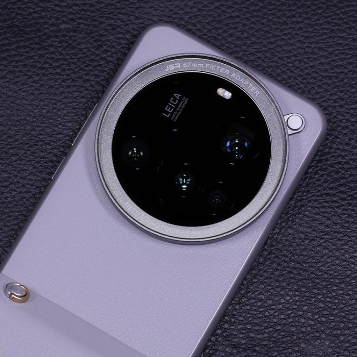 Anillo adaptador de lente de cámara de aluminio JSR para funda de teléfono, For Xiaomi 15 Ultra Gilded Gray