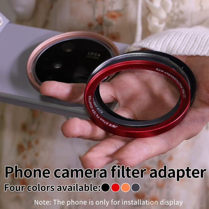 Anillo adaptador de lente de cámara de aluminio JSR para funda de teléfono, For Xiaomi 15 Ultra Gilded Gray