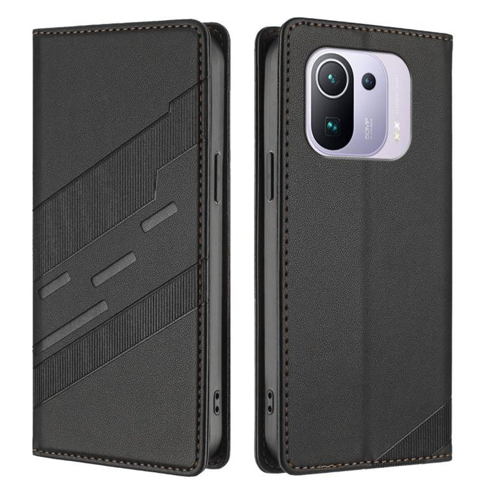 Cartera multifuncional con relieve y funda de cuero estilo retro para teléfono, For Xiaomi Mi 11 Pro