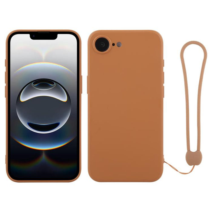 Silicone Phone Case with Wrist Strap, For iPhone 17e / 16e