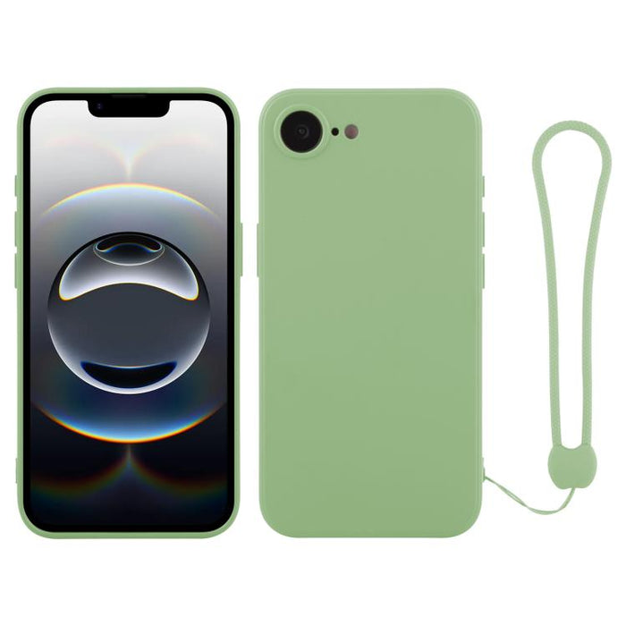 Silicone Phone Case with Wrist Strap, For iPhone 17e / 16e