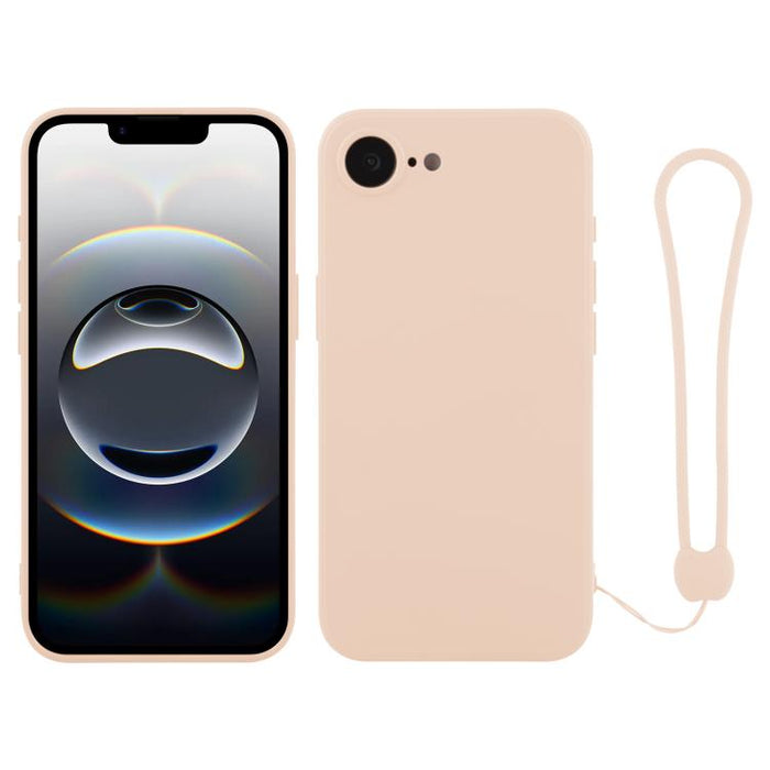 Silicone Phone Case with Wrist Strap, For iPhone 17e / 16e