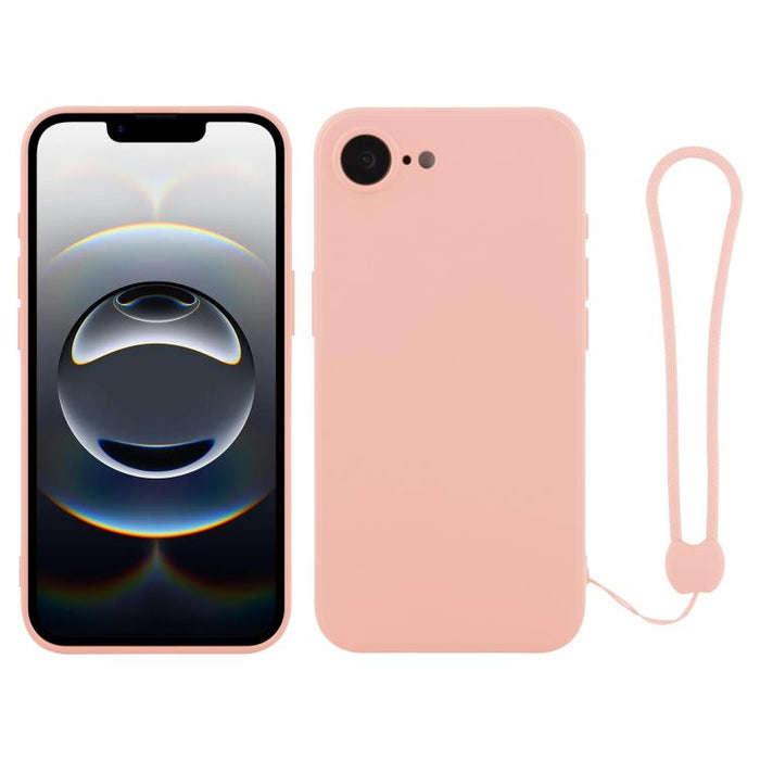 Silicone Phone Case with Wrist Strap, For iPhone 17e / 16e