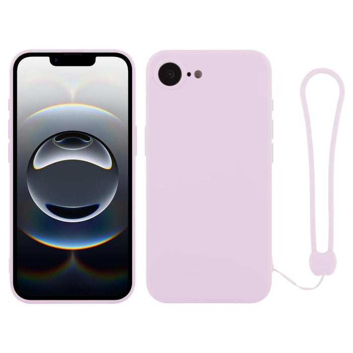 Silicone Phone Case with Wrist Strap, For iPhone 17e / 16e