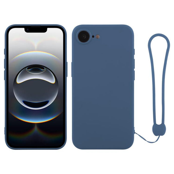 Silicone Phone Case with Wrist Strap, For iPhone 17e / 16e