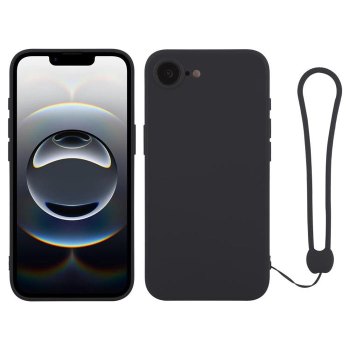 Silicone Phone Case with Wrist Strap, For iPhone 17e / 16e