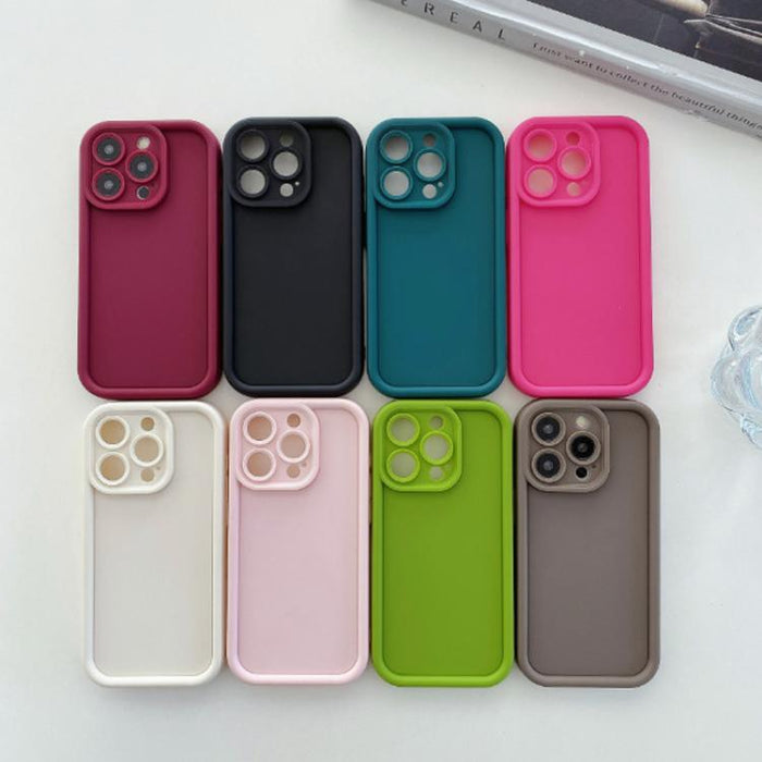 Shockproof Frame Frosted Precise Hole TPU Phone Case, For iPhone 11 Pro Max, For iPhone 11, For iPhone 11 Pro, For iPhone X / XS, For iPhone XR, For iPhone XS Max, For iPhone 8 Plus / 7 Plus
