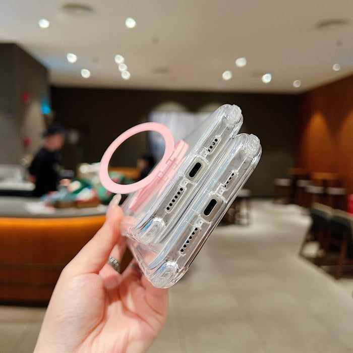 Dreamland Transparent MagSafe Holder Phone Case, For iPhone 13 Pro Max, For iPhone 13 Pro, For iPhone 13, For iPhone 12 / 12 Pro, For iPhone 12 Pro Max, For iPhone 11 Pro Max, For iPhone 11