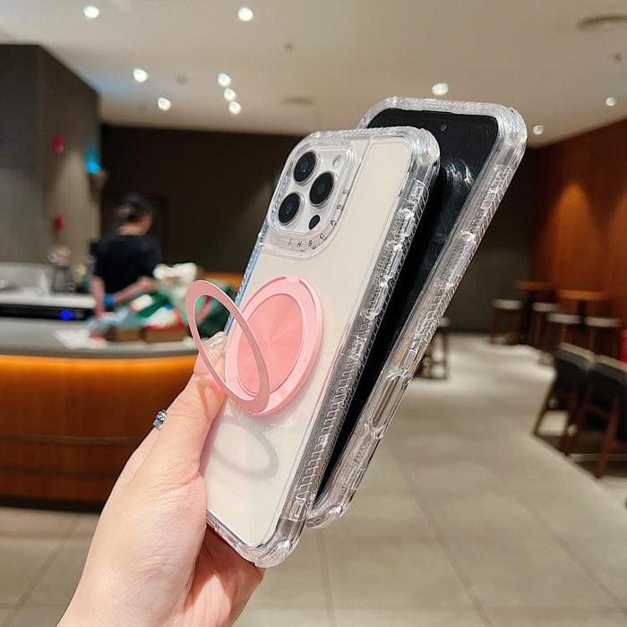 Dreamland Transparent MagSafe Holder Phone Case, For iPhone 13 Pro Max, For iPhone 13 Pro, For iPhone 13, For iPhone 12 / 12 Pro, For iPhone 12 Pro Max, For iPhone 11 Pro Max, For iPhone 11