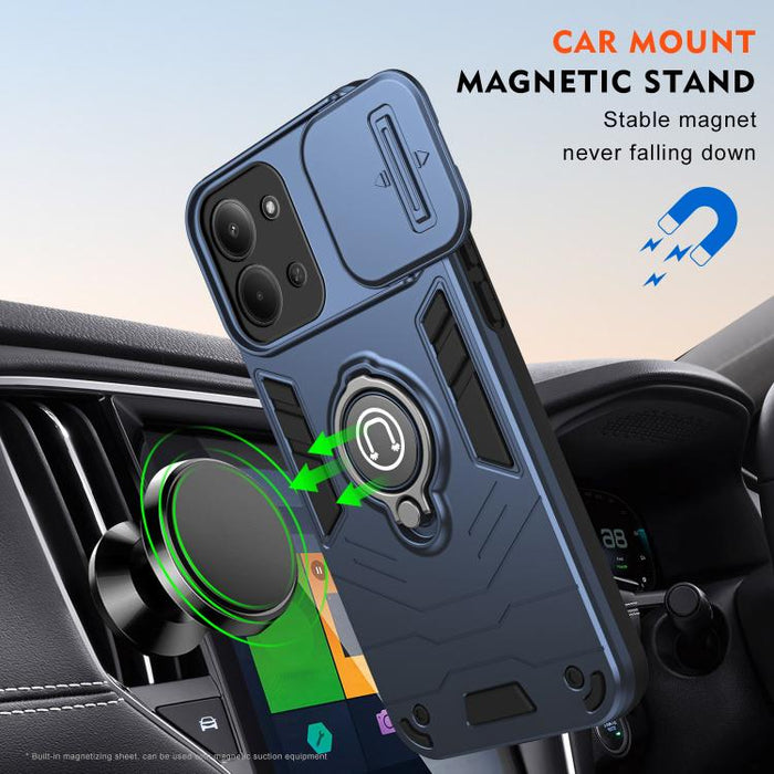 Funda para teléfono Camshield con soporte de anillo, For Redmi 15C 5G / 4G Global 171mm / Poco C85 4G, For Xiaomi 15T Pro 5G, For Xiaomi 15T 5G, For Xiaomi Poco C71 / Redmi A5 4G 171.7mm, For Xiaomi Poco X7 Pro