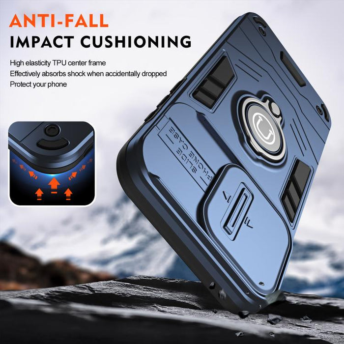 Funda para teléfono Camshield con soporte de anillo, For Redmi 15C 5G / 4G Global 171mm / Poco C85 4G, For Xiaomi 15T Pro 5G, For Xiaomi 15T 5G, For Xiaomi Poco C71 / Redmi A5 4G 171.7mm, For Xiaomi Poco X7 Pro
