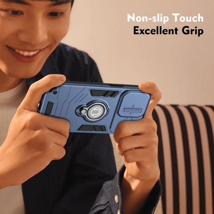 Funda para teléfono Camshield con soporte de anillo, For Redmi 15C 5G / 4G Global 171mm / Poco C85 4G, For Xiaomi 15T Pro 5G, For Xiaomi 15T 5G, For Xiaomi Poco C71 / Redmi A5 4G 171.7mm, For Xiaomi Poco X7 Pro