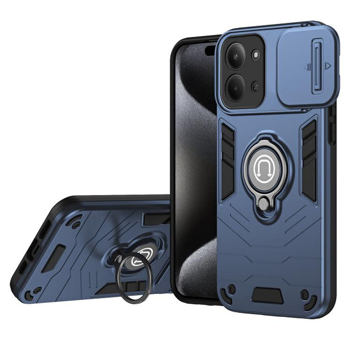 Funda para teléfono Camshield con soporte de anillo, For Redmi 15C 5G / 4G Global 171mm / Poco C85 4G, For Xiaomi 15T Pro 5G, For Xiaomi 15T 5G, For Xiaomi Poco C71 / Redmi A5 4G 171.7mm, For Xiaomi Poco X7 Pro