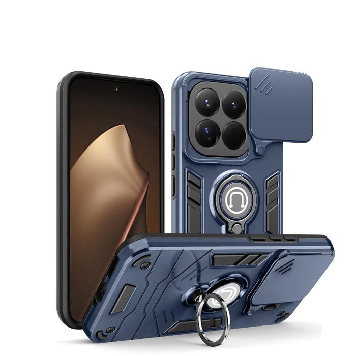 Funda para teléfono Camshield con soporte de anillo, For Redmi 15C 5G / 4G Global 171mm / Poco C85 4G, For Xiaomi 15T Pro 5G, For Xiaomi 15T 5G, For Xiaomi Poco C71 / Redmi A5 4G 171.7mm, For Xiaomi Poco X7 Pro