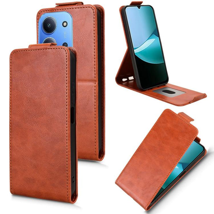 Funda de cuero magnética vertical con tapa abatible y hebilla, For Redmi A7 Pro 171mm / Poco C85x 5G, For Redmi 15a 5G / R70 5G / R70m 5G, For Redmi Turbo 5 Max 5G / Poco X8 Pro Max 5G, For Xiaomi Poco X8 Pro / Redmi Turbo 5                            ...