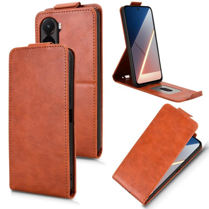 Funda de cuero magnética vertical con tapa abatible y hebilla, For Redmi A7 Pro 171mm / Poco C85x 5G, For Redmi 15a 5G / R70 5G / R70m 5G, For Redmi Turbo 5 Max 5G / Poco X8 Pro Max 5G, For Xiaomi Poco X8 Pro / Redmi Turbo 5                            ...