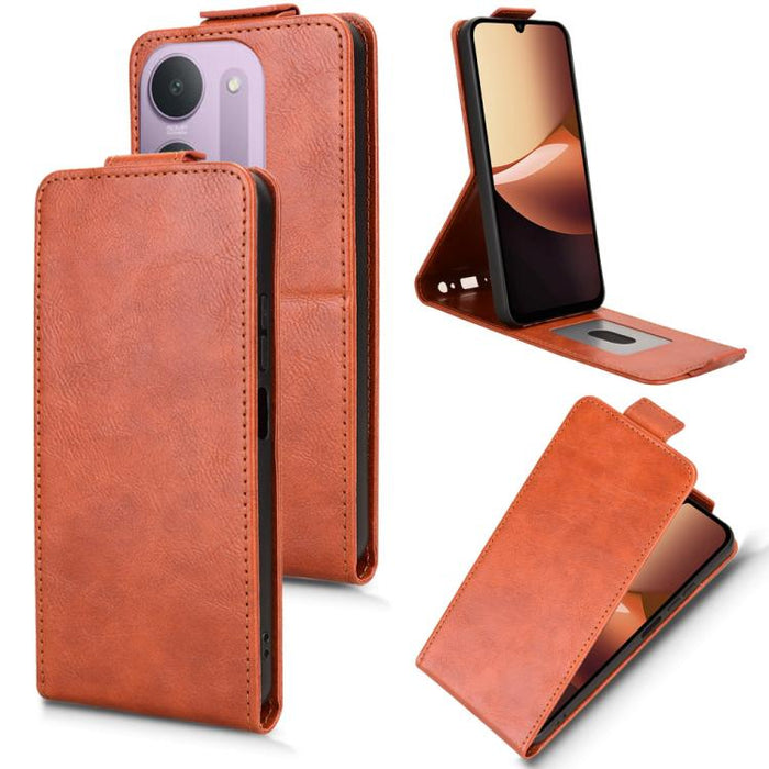 Funda de cuero magnética vertical con tapa abatible y hebilla, For Redmi A7 Pro 171mm / Poco C85x 5G, For Redmi 15a 5G / R70 5G / R70m 5G, For Redmi Turbo 5 Max 5G / Poco X8 Pro Max 5G, For Xiaomi Poco X8 Pro / Redmi Turbo 5                            ...