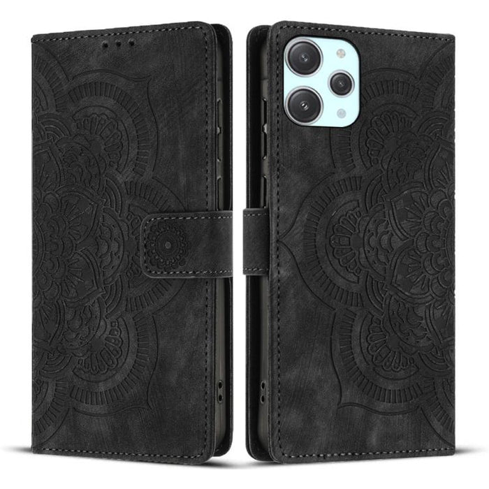 Funda para teléfono de cuero esmerilado retro con relieve de mandala, For Xiaomi 15T Pro 5G, For Xiaomi 15T 5G, For Xiaomi 14T Pro, For Xiaomi 14T, For Xiaomi Poco M6 Pro 5G / Redmi 12, For Xiaomi 13T / 13T Pro, For Xiaomi Poco X5 Pro                  ...