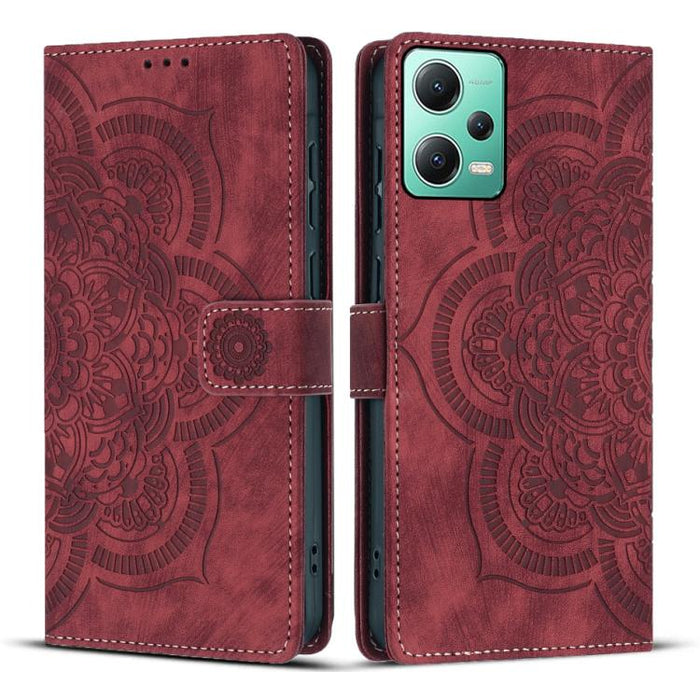 Funda para teléfono de cuero esmerilado retro con relieve de mandala, For Xiaomi 15T Pro 5G, For Xiaomi 15T 5G, For Xiaomi 14T Pro, For Xiaomi 14T, For Xiaomi Poco M6 Pro 5G / Redmi 12, For Xiaomi 13T / 13T Pro, For Xiaomi Poco X5 Pro                  ...