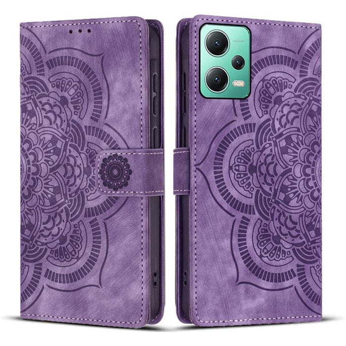 Funda para teléfono de cuero esmerilado retro con relieve de mandala, For Xiaomi 15T Pro 5G, For Xiaomi 15T 5G, For Xiaomi 14T Pro, For Xiaomi 14T, For Xiaomi Poco M6 Pro 5G / Redmi 12, For Xiaomi 13T / 13T Pro, For Xiaomi Poco X5 Pro                  ...