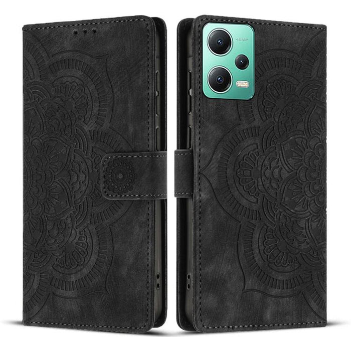 Funda para teléfono de cuero esmerilado retro con relieve de mandala, For Xiaomi 15T Pro 5G, For Xiaomi 15T 5G, For Xiaomi 14T Pro, For Xiaomi 14T, For Xiaomi Poco M6 Pro 5G / Redmi 12, For Xiaomi 13T / 13T Pro, For Xiaomi Poco X5 Pro                  ...