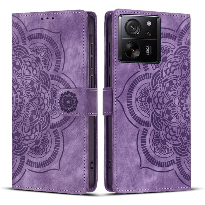 Funda para teléfono de cuero esmerilado retro con relieve de mandala, For Xiaomi 15T Pro 5G, For Xiaomi 15T 5G, For Xiaomi 14T Pro, For Xiaomi 14T, For Xiaomi Poco M6 Pro 5G / Redmi 12, For Xiaomi 13T / 13T Pro, For Xiaomi Poco X5 Pro                  ...
