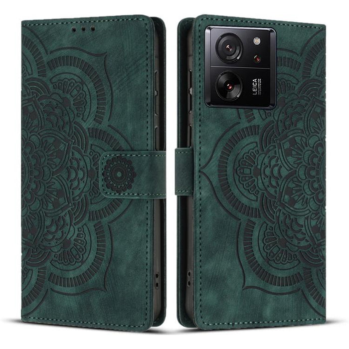 Funda para teléfono de cuero esmerilado retro con relieve de mandala, For Xiaomi 15T Pro 5G, For Xiaomi 15T 5G, For Xiaomi 14T Pro, For Xiaomi 14T, For Xiaomi Poco M6 Pro 5G / Redmi 12, For Xiaomi 13T / 13T Pro, For Xiaomi Poco X5 Pro                  ...