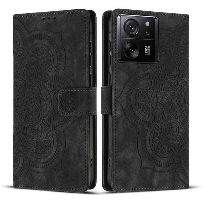 Funda para teléfono de cuero esmerilado retro con relieve de mandala, For Xiaomi 15T Pro 5G, For Xiaomi 15T 5G, For Xiaomi 14T Pro, For Xiaomi 14T, For Xiaomi Poco M6 Pro 5G / Redmi 12, For Xiaomi 13T / 13T Pro, For Xiaomi Poco X5 Pro                  ...