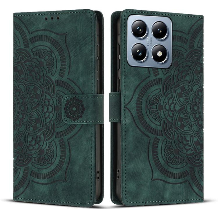 Funda para teléfono de cuero esmerilado retro con relieve de mandala, For Xiaomi 15T Pro 5G, For Xiaomi 15T 5G, For Xiaomi 14T Pro, For Xiaomi 14T, For Xiaomi Poco M6 Pro 5G / Redmi 12, For Xiaomi 13T / 13T Pro, For Xiaomi Poco X5 Pro                  ...
