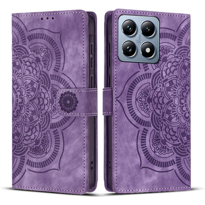 Funda para teléfono de cuero esmerilado retro con relieve de mandala, For Xiaomi 15T Pro 5G, For Xiaomi 15T 5G, For Xiaomi 14T Pro, For Xiaomi 14T, For Xiaomi Poco M6 Pro 5G / Redmi 12, For Xiaomi 13T / 13T Pro, For Xiaomi Poco X5 Pro                  ...
