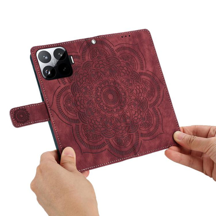 Funda para teléfono de cuero esmerilado retro con relieve de mandala, For Xiaomi 15T Pro 5G, For Xiaomi 15T 5G, For Xiaomi 14T Pro, For Xiaomi 14T, For Xiaomi Poco M6 Pro 5G / Redmi 12, For Xiaomi 13T / 13T Pro, For Xiaomi Poco X5 Pro                  ...