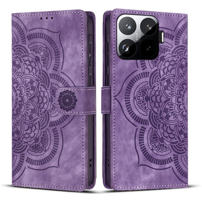 Funda para teléfono de cuero esmerilado retro con relieve de mandala, For Xiaomi 15T Pro 5G, For Xiaomi 15T 5G, For Xiaomi 14T Pro, For Xiaomi 14T, For Xiaomi Poco M6 Pro 5G / Redmi 12, For Xiaomi 13T / 13T Pro, For Xiaomi Poco X5 Pro                  ...