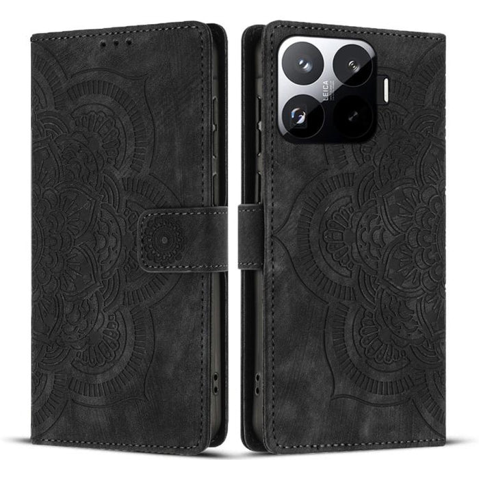 Funda para teléfono de cuero esmerilado retro con relieve de mandala, For Xiaomi 15T Pro 5G, For Xiaomi 15T 5G, For Xiaomi 14T Pro, For Xiaomi 14T, For Xiaomi Poco M6 Pro 5G / Redmi 12, For Xiaomi 13T / 13T Pro, For Xiaomi Poco X5 Pro                  ...