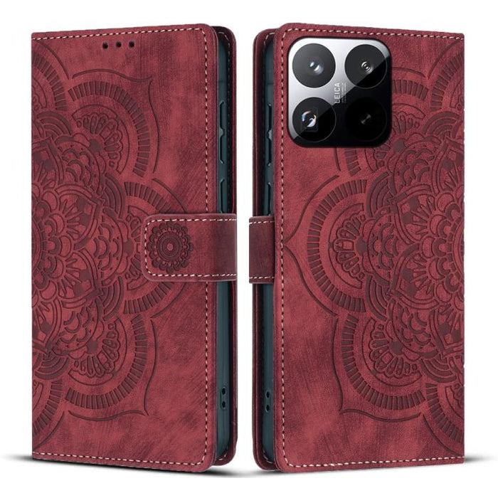 Funda para teléfono de cuero esmerilado retro con relieve de mandala, For Xiaomi 15T Pro 5G, For Xiaomi 15T 5G, For Xiaomi 14T Pro, For Xiaomi 14T, For Xiaomi Poco M6 Pro 5G / Redmi 12, For Xiaomi 13T / 13T Pro, For Xiaomi Poco X5 Pro                  ...