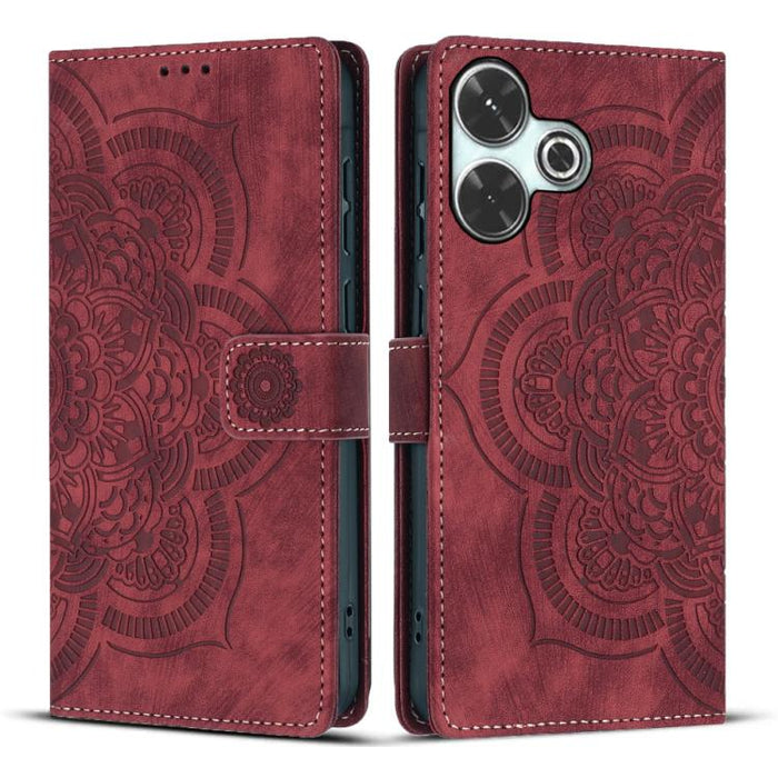Funda para teléfono de cuero esmerilado retro con relieve de mandala, For Redmi Note 15 Pro+ 5G Global 163.3mm, For Redmi Note 15 4G / 5G Global 164mm, For Redmi Note 15 Pro 4G Global 163.2mm, For Redmi Note 15 Pro 5G Global 163.6mm                    ...